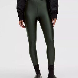 NWT Lululemon Satin Shine HR Tight 25" Size 2 Blackened Pine (Green)